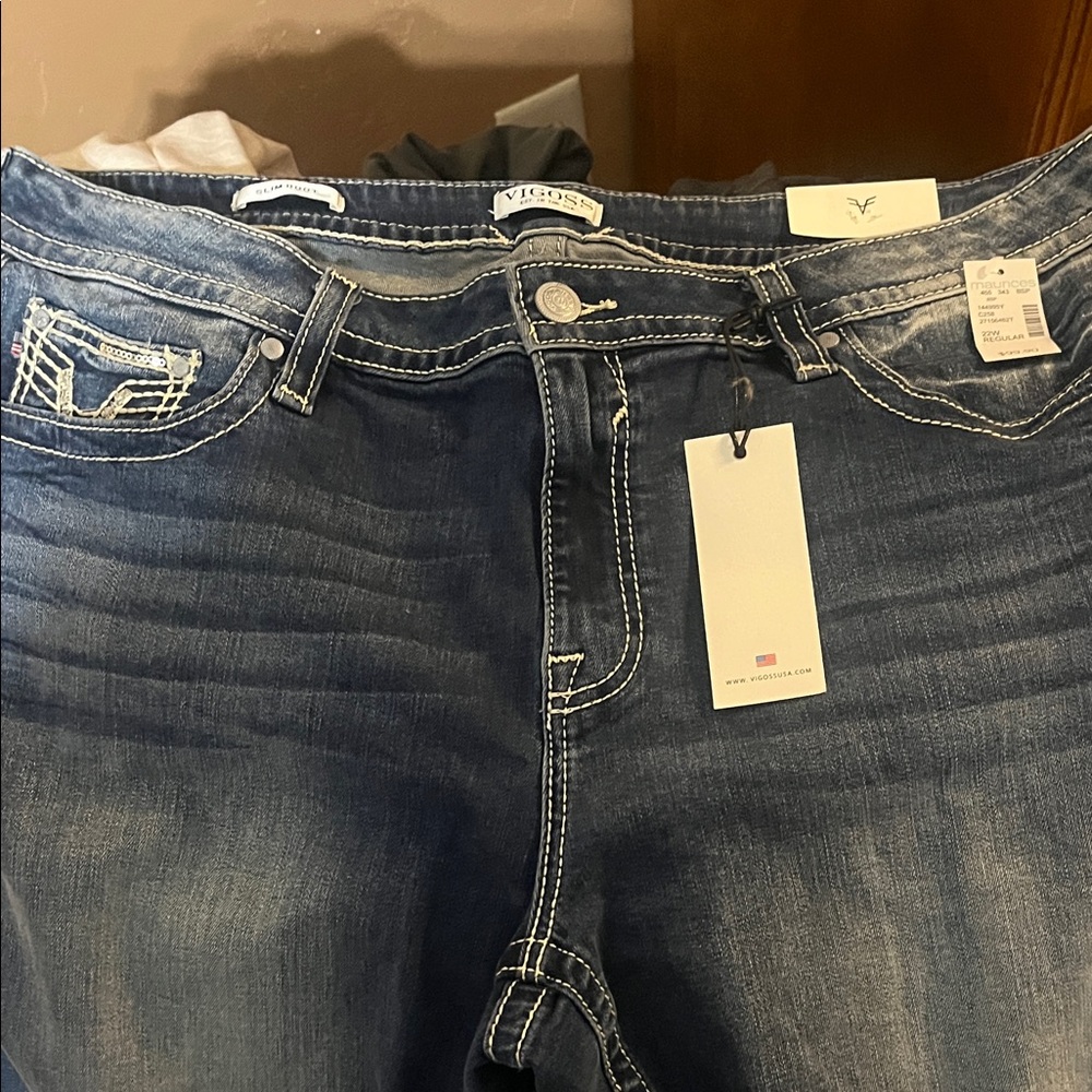 Vigoss Women's Dark Blue Boot Cut Jeans